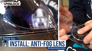 How to install a Pinlock antifog lens  FortaMotocom [upl. by Araec184]