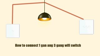 How To Connect WiFi 1 gang and 3 gang Switch [upl. by Akamahs]