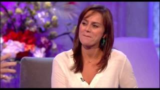 Jill Halfpenny hot legs 090914 [upl. by Pernick]