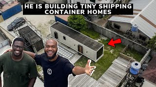 He Built Nigerias First Tiny Shipping Container Home [upl. by Endys735]