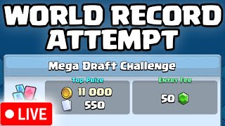 MEGA DRAFT CHALLENGE WIN STREAK WORLD RECORD ATTEMPT [upl. by Idnat]