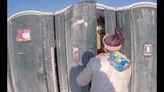 Burning Man 2018 Best Porta Potty EVER [upl. by Ydnis]