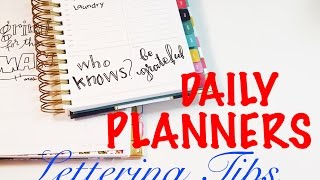 Planner Lettering Tips  Daily Planners Emily Ley Day Designer [upl. by Mcwherter]