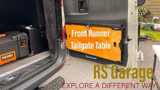 Sprinter 4x4 Front Runner DROP DOWN TAILGATE TABLE for Sprinter van [upl. by Tal]