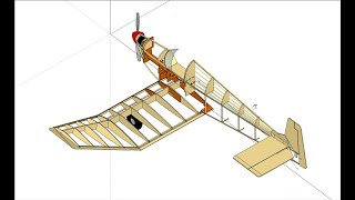 Jodel D9 Bébé and SketchUp [upl. by Hagar]