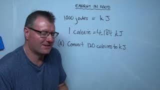 Joule to calorie conversions [upl. by Levania]