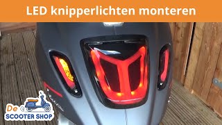 LED knipperlichten Vespa Sprint en Primavera monteren  Montagevideo  De Scooter Shop [upl. by Reo]