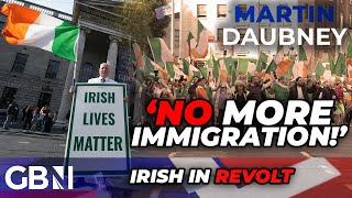 NO MORE immigration Irish FLOOD Dublin streets in FURY to demand END to mass migration [upl. by Ymij]