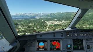 MSFS  Tivat Landing  Fenix A320 [upl. by Studner420]