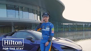 Meet Lando Norris The Chauffeur  Hilton [upl. by Schnabel]