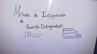 Integración con el MÉTODO de HERMITEOSTROGRASDKI II Trabajo de Unive rsidad [upl. by Laura]