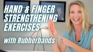 Top 5 Hand and Finger Strengthening Exercises with Rubber Bands [upl. by Elbring]