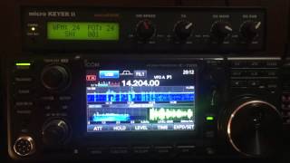 Icom IC 7600 Vs IC 7300 14Mhz SSB [upl. by Ferri]