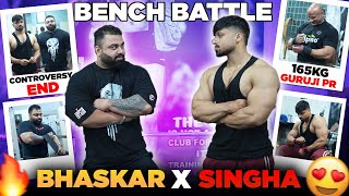 Bhaskar X Singha Bench Press Session FtGuruji  Road To Goa Nationals Ep24  Bhaskar Powerlifting [upl. by Lewellen]