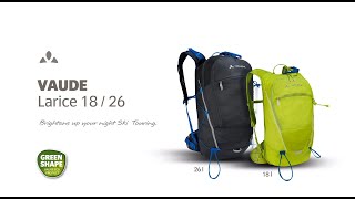 Larice Skitouring Backpack deutsch  VAUDE [upl. by Aleydis954]