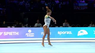 BARBOSA Jade BRA2023 Artistic Worlds Antwerp BELQualificationsFloor Exercise [upl. by Zarihs]