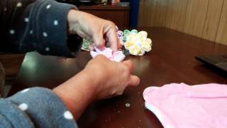 How to make washcloth flowers and suckers [upl. by Hyams950]