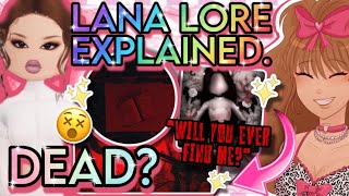 Lana lore explained 😱 SUPER CREEPY  Dress to Impress 💄 Roblox [upl. by Klehm]