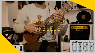 REGGAETON Y CUMBIA CON UKELELE  Casi algo  Blessd Ovy On The Drums covertutorial MartinLopez [upl. by Wilone]