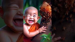 Little monk so cute🌾🌾🍀💗 ព្រះសង្ឃតូចគួរឱ្យស្រលាញ់ណាស់🌾🌾💗 [upl. by Warring]