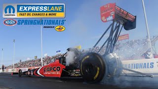 2021 NHRA SpringNationals  Top Fuel Eliminations  Houston TX [upl. by Dyob]