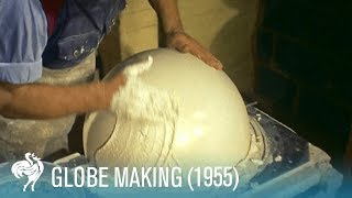 Globe Making How the World is Made 1955  British Pathé [upl. by Tresa475]