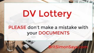 DV Lottery  How to make sure you have sent the documents correctly [upl. by Edivad]