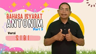 BELAJAR ANTONIM DALAM BAHASA ISYARAT PART 3 [upl. by Nomed]