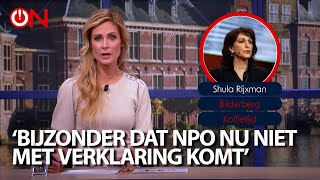 “Heel bijzonder dat de NPO niet met verklaring komt over integriteitskwestie rondom Shula Rijxman” [upl. by Esirehc]