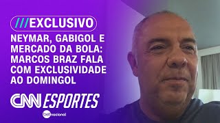 Neymar Gabigol e Mercado da Bola Marcos Braz fala com exclusividade ao Domingol  DOMINGOL [upl. by Ardena]