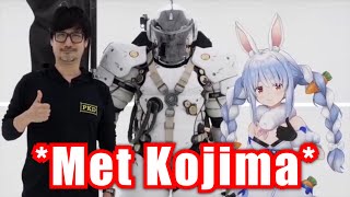 Pekora Met Hideo Kojima IRL【HololiveUsada Pekora】 [upl. by Ayt]