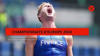 Championnats d’Europe 2024 Kevin Mayer qualifié pour les JO 2024 JO sport athletisme kevinmayer [upl. by Rigby]