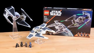 LEGO Star Wars Fang Fighter vs TIE Interceptor REVIEW  Set 75348 [upl. by Ylloj]