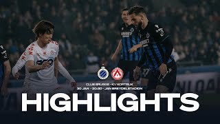 CLUB BRUGGE  KV KORTRIJK  HIGHLIGHTS  20232024 [upl. by Patsis]