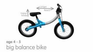 LittleBig  growing balance bike to pedal bike [upl. by Yeblehs]