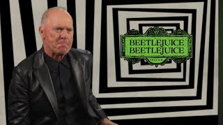 Michael Keaton Beetlejuice Beetlejuice Interview Compilation [upl. by Aztin]