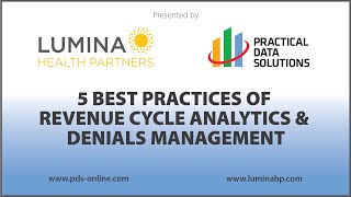 5 Best Practices of Revenue Cycle Analytics and Denials Management [upl. by Leoline]