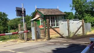 Tisbury West Level Crossing Wiltshire Saturday 30062018 [upl. by Ahseken]