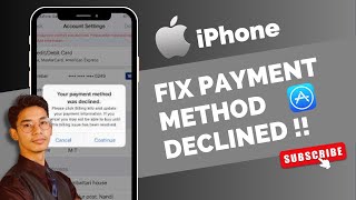 Your Payment Method Was Declined Error In App Store IOS 16 ✅ [upl. by Canfield]