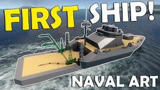 Building My FIRST WAR SHIP  First Look  Naval Art [upl. by Jacinda]