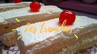 Les tranches🍰 بكريمة مع نكهة الليمون🍋 [upl. by Gabey]