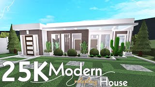 BLOXBURG Modern Roleplay House 25K Build  NO Gamepass  Speedbuild [upl. by Libby]