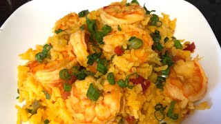 Arroz con camarones en la arroceravaporera eléctrica Una delicia 😋😋😋 [upl. by Nealah64]