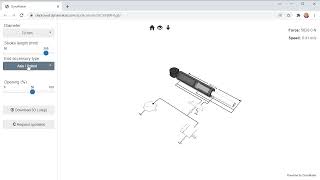 Hydraulic Cylinder online Calculator  with schematics and 3D [upl. by Ajuna930]