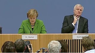 Merkel und Seehofer Ohne Worte  extra 3  NDR [upl. by Annahavas]