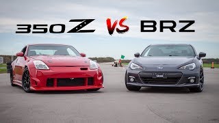 Nissan 350Z VS Subaru BRZ  Which is the BETTER Choice [upl. by Ellison]