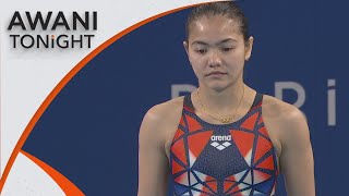 AWANI Tonight Dhabitah Sabri through to Olympic 3m springboard finals [upl. by Sima]