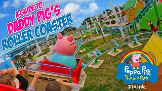 A Guide to Daddy Pig’s Roller Coaster at Peppa Pig Theme Park Florida Feb 2024 4K [upl. by Vally]