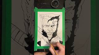 Wolverines Inked Fury XMen Sketch Timelapse  The NoirArcade [upl. by Giffer]