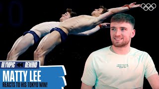 Matty Lee reacts to his Tokyo 2020 gold medal performance alongside Tom Daley [upl. by Early]